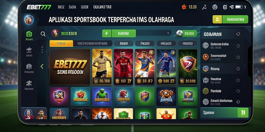 Tampilan gameplay menarik dari aplikasi Sportsbook EBET777.