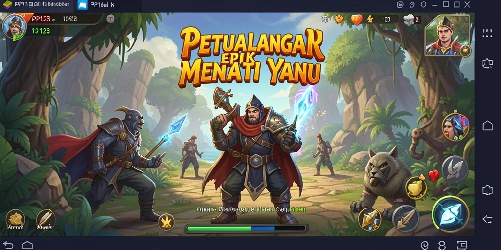 Gameplay seru dalam PP123 dengan petualangan yang menantang.