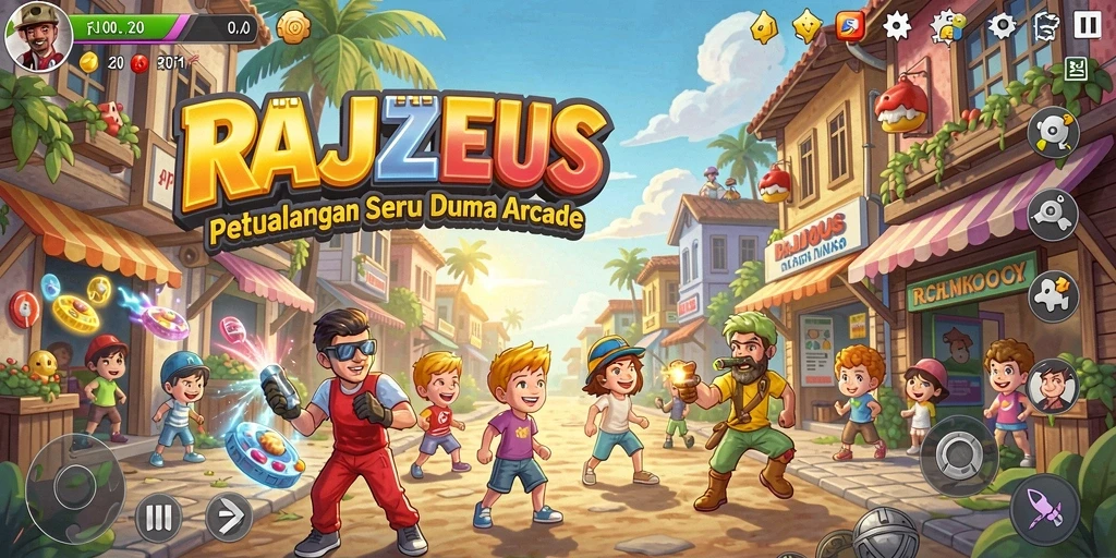 Tampilan gameplay seru di RAJAZEUS yang penuh tantangan.