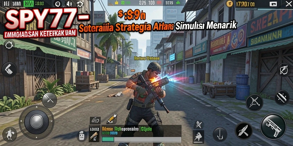 Tampilan gameplay SPY77 yang menegangkan dan menarik.