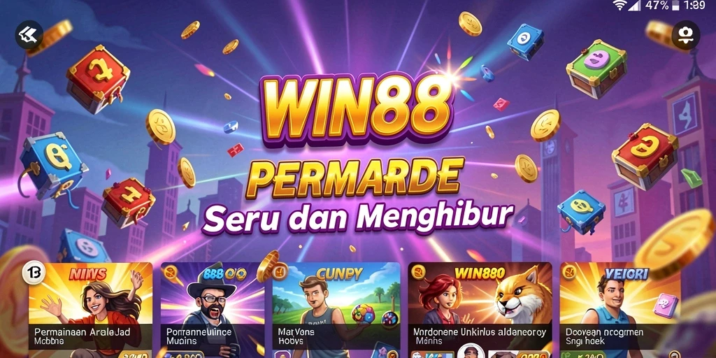 Tangkapan layar game WIN88 menunjukkan keseruan gameplay Arcade yang menantang.