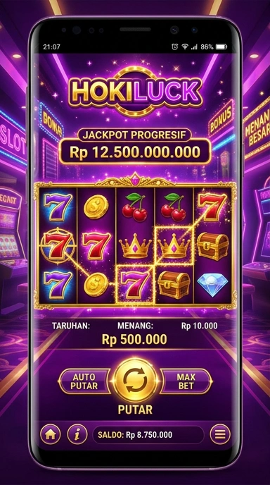 Pengguna sedang menjelajahi berbagai kategori aplikasi di hokiluck.